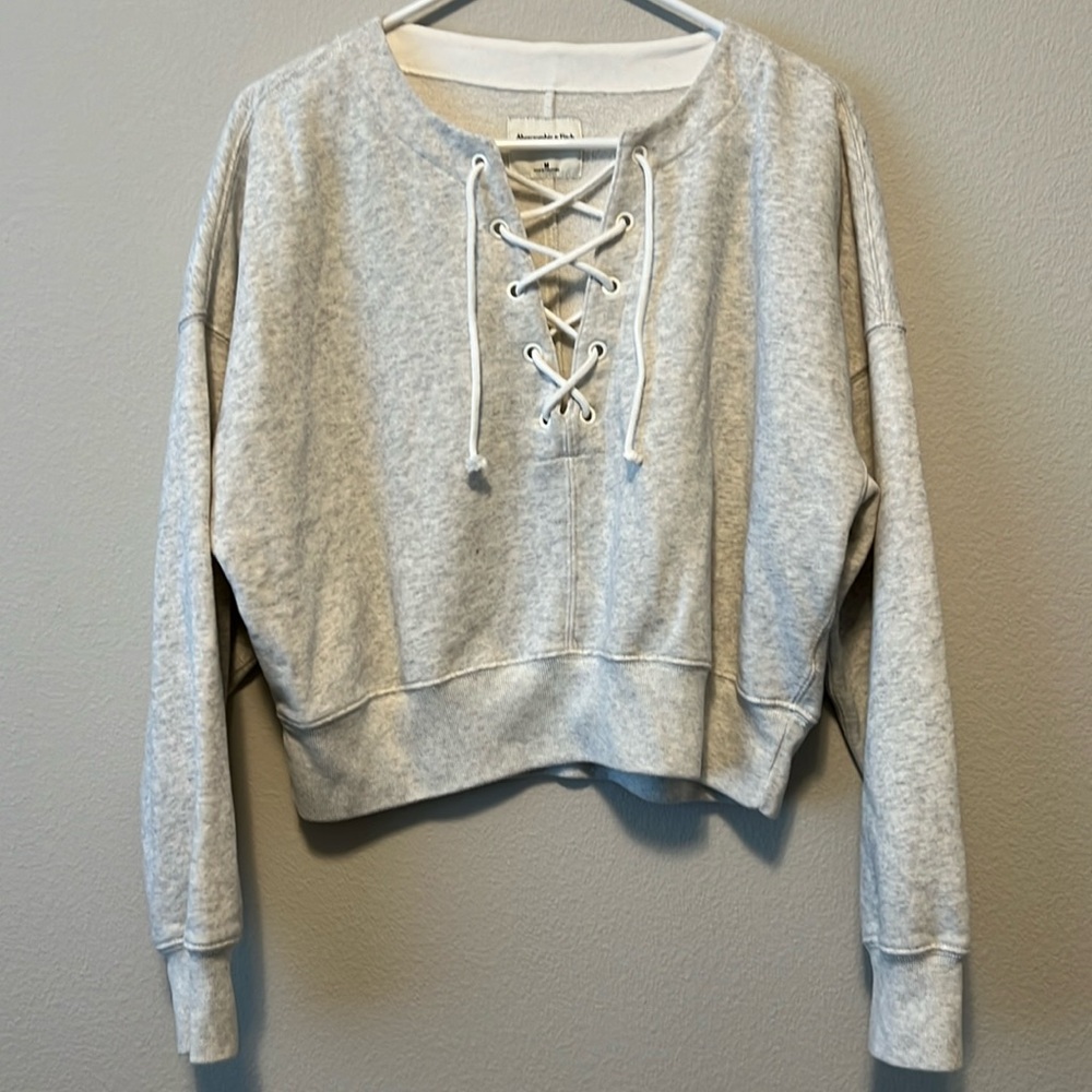 Abercrombie Lace Up Sweatshirt